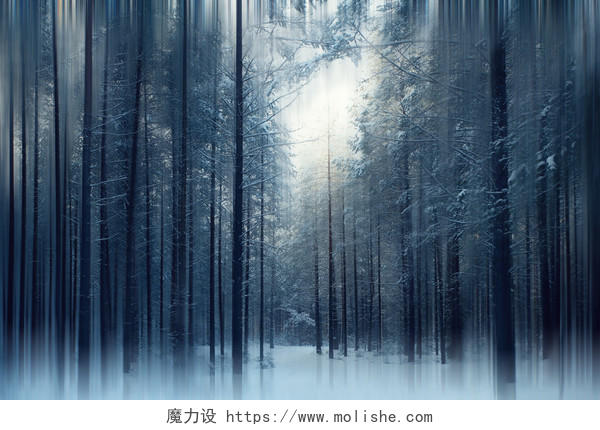 事童话故之神奇的冬季森林